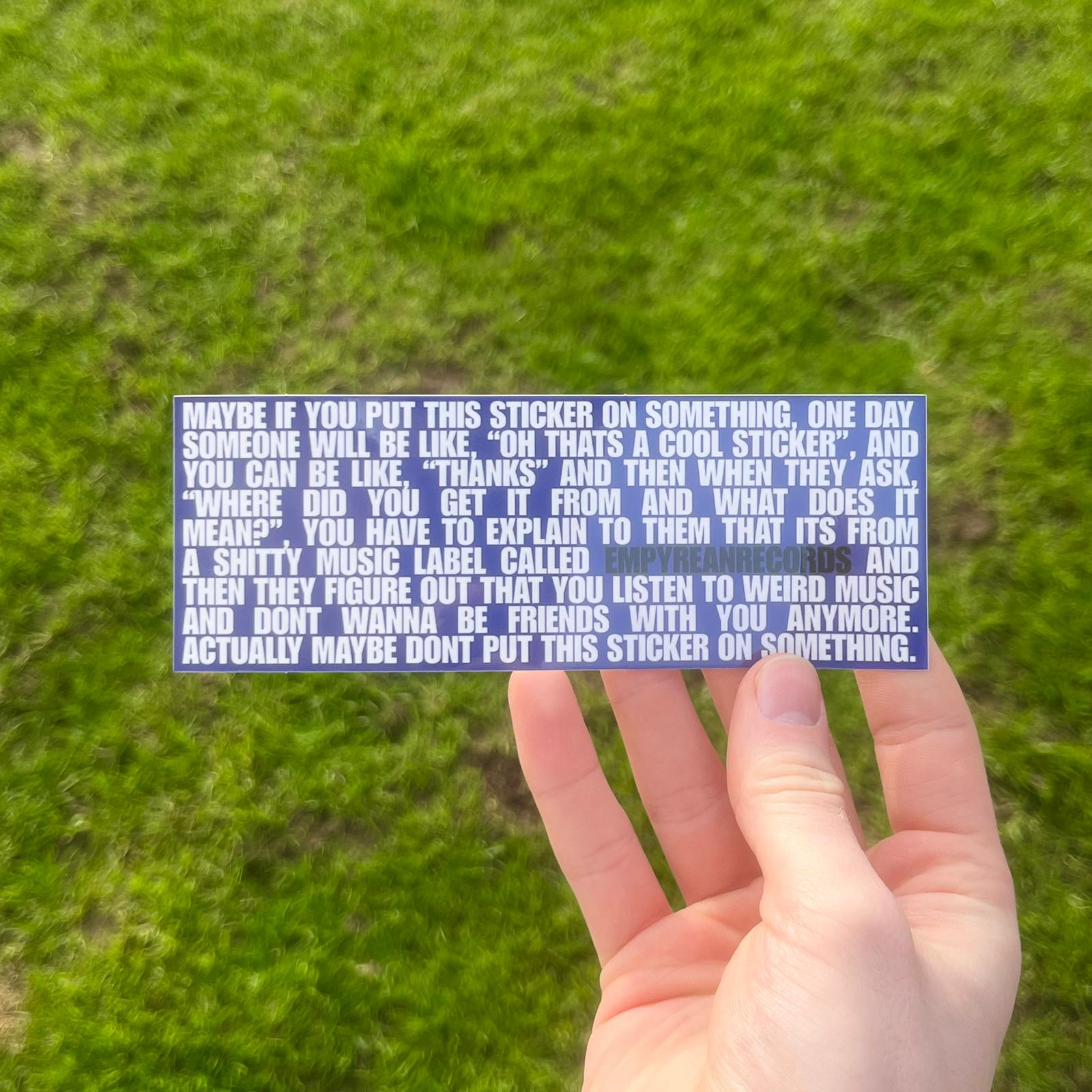 Empyrean Records Bumper Sticker