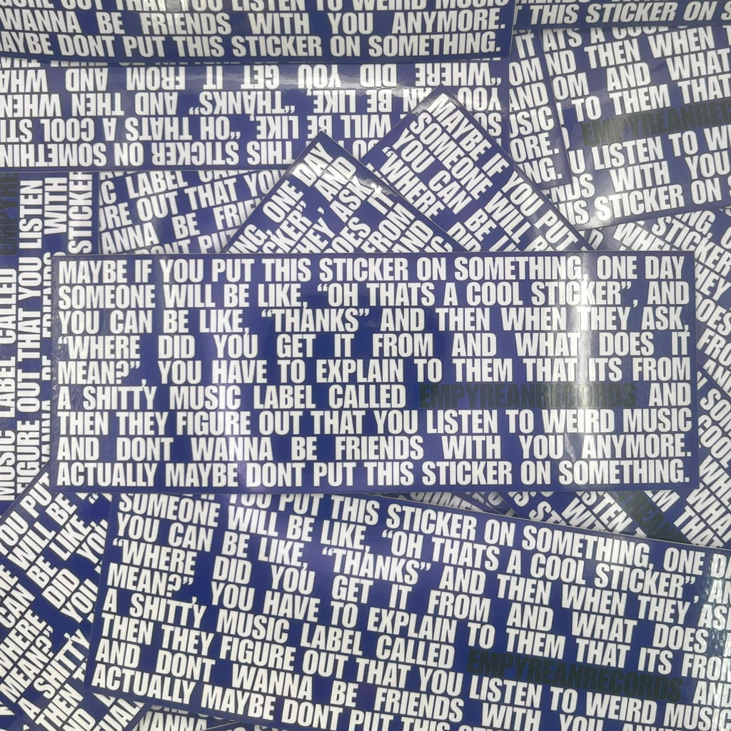 Empyrean Records Bumper Sticker